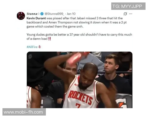 火箭伤员尽早复出至关重要否则KD将面临巨大压力和挑战